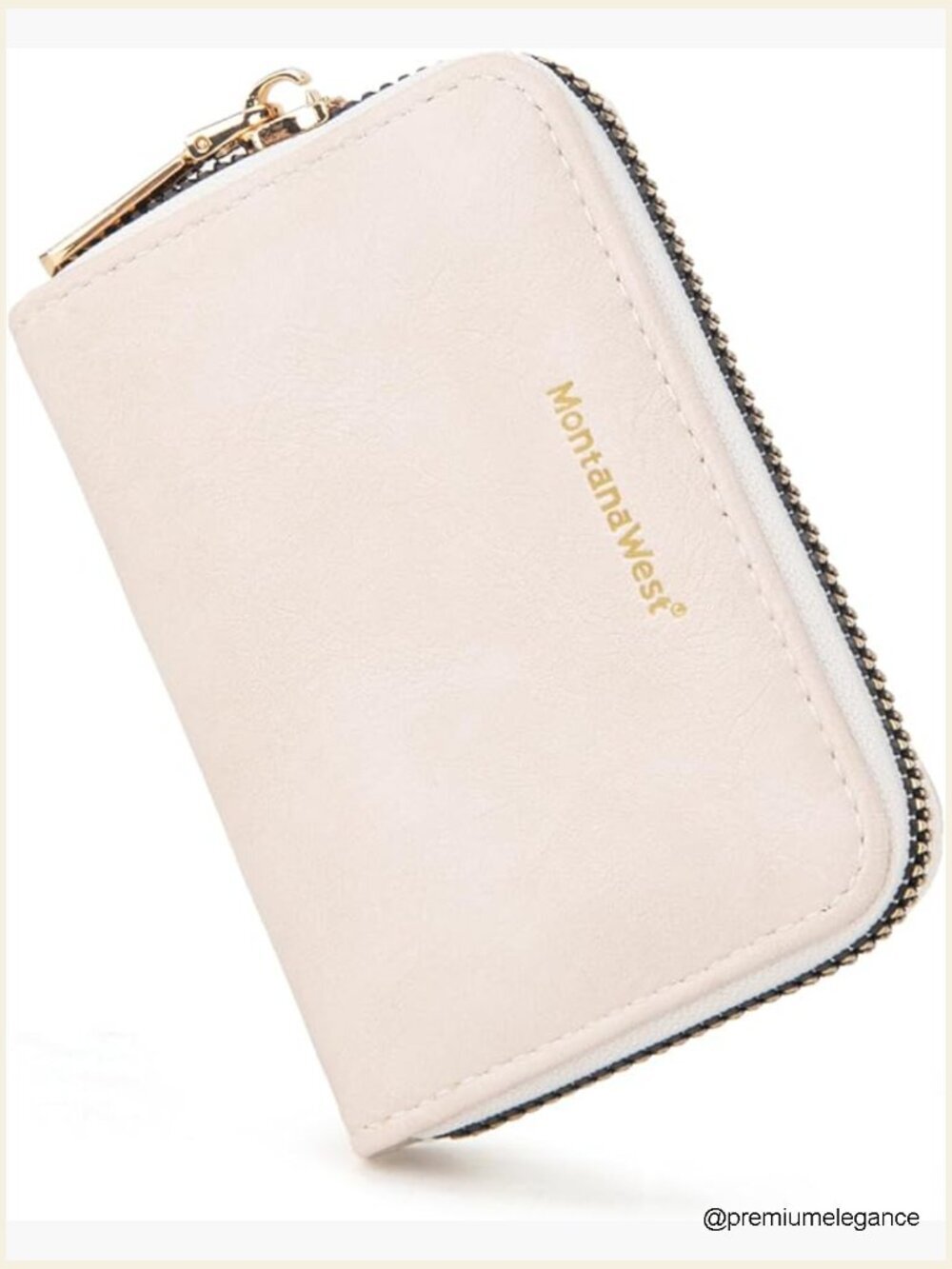RFID Blocking Credit Card Wallet with Zipper, 10 Card Slots